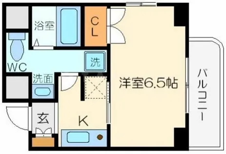 エスリード心斎橋西【3階】の間取り