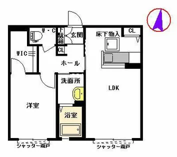 エスぺランサ【1階】の間取り