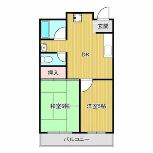 シャトー春日第1マンション【3階】の間取り