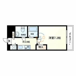 ジュネス東住吉【9階】の間取り