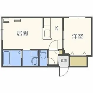 ポラリス環状通東【2階】の間取り