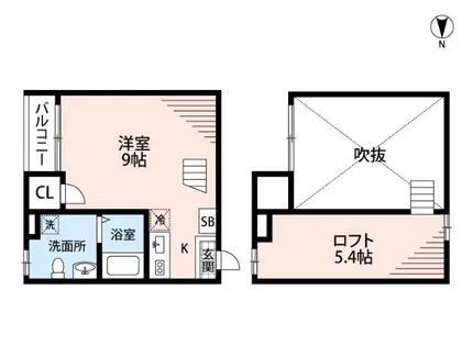 ピストハッタ【1階】の間取り