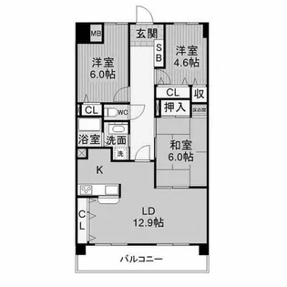アリア31レジデンス【604号室】の間取り