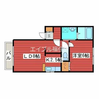 エクセレント31【2階】の間取り