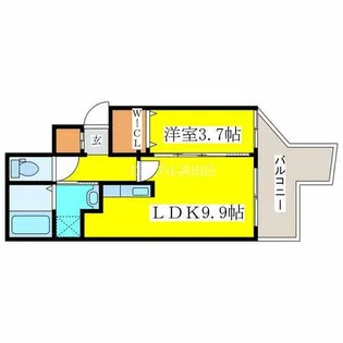 オルセーイスト北広島【1階】の間取り