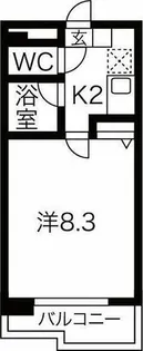 ハイツAMI【203号室】の間取り