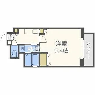 アクティ天満橋【301号室】の間取り