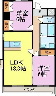 ファンシア【3階】の間取り