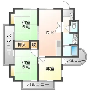 クレリエール門真【4階】の間取り