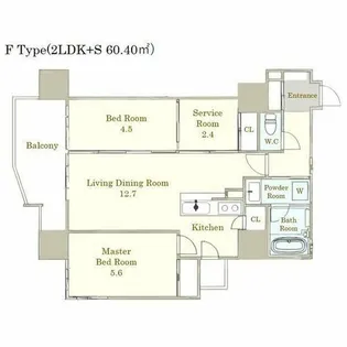 One Paseo【306号室】の間取り