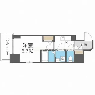 エスリード大阪上本町ブランシュ【12階】の間取り