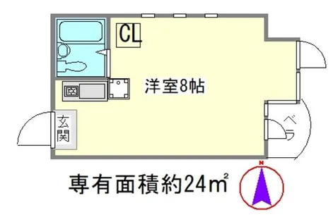 ドムス白川【5階】の間取り