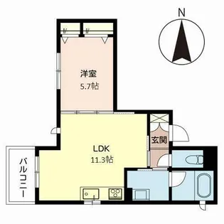 Shamaison 呉春【0303号室】の間取り