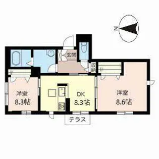 Richer Fantasy【0102号室】の間取り