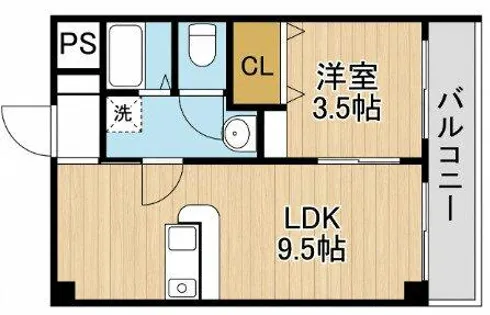 Radiant14th【202号室】の間取り