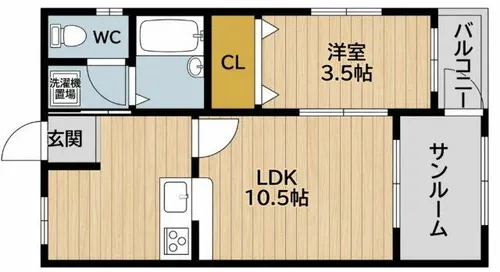 FloraSE12th【2階】の間取り