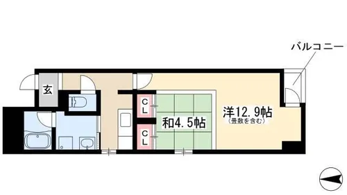 acer【2C号室】の間取り