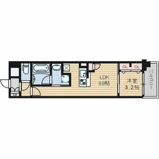 プレサンスロジェ上前津駅前 THE RESIDENCE【3階】の間取り