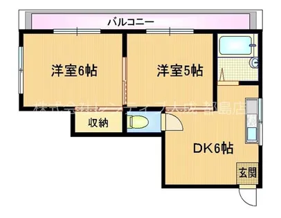 サニーパレス本通【3階】の間取り