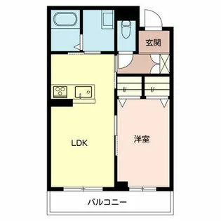 クレアージュ【0203号室】の間取り