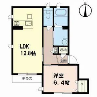 シャーメゾン ティアレ【0102号室】の間取り