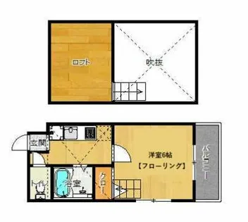 コンパルティモン大濠【501号室】の間取り