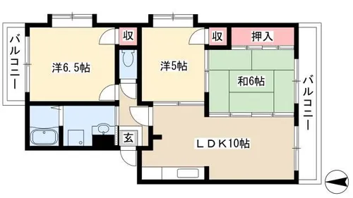 レジデンツ菩提樹【3A号室】の間取り
