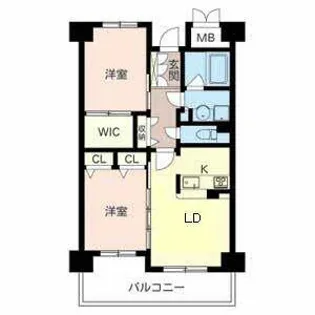 パストラル光町【0502号室】の間取り