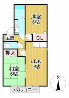 ガーデニアⅡ【1階】の間取り