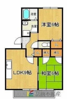 ハイカムール山本 B【303号室】の間取り