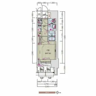 プレサンス丸の内アドブル【14階】の間取り
