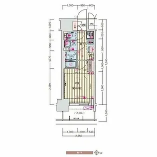 プレサンス丸の内アドブル【7階】の間取り