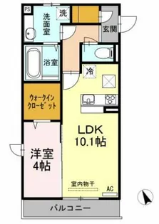 プリムローズ【107号室】の間取り