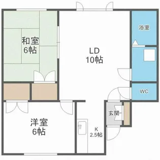 シルバニアコート石山Ⅰ【101号室】の間取り