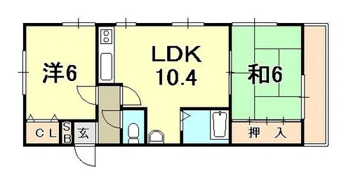 ハイツ・タナカ【3階】の間取り