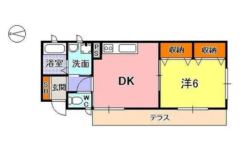 グレース田代4【1階】の間取り