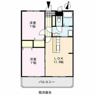 キャッスルリオ【1階】の間取り