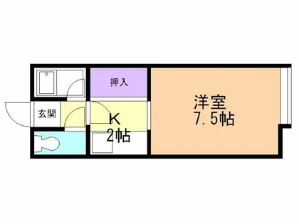 ハイデンス5【206号室】の間取り