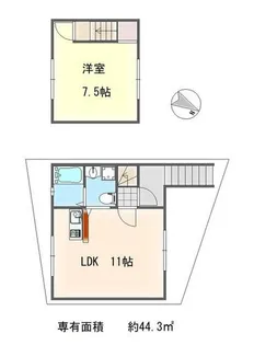 京都府京都市左京区下鴨東半木町【一戸建】の間取り