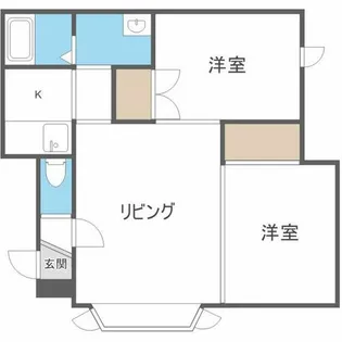 ルミエールあいの里【2階】の間取り