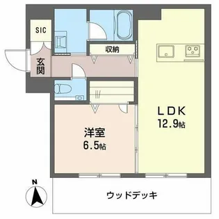 GREEN FOREVER 桜山【0101号室】の間取り