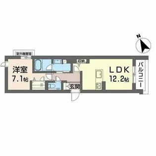 KAWANA TERRACE【0303号室】の間取り