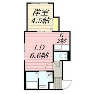 エステート北19【4階】の間取り