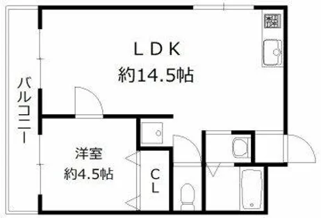 サンハイツ大領【1階】の間取り