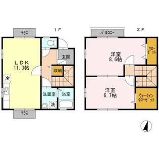 シャルマン【1階】の間取り