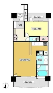 ラ・メルカーサⅡ【9階】の間取り