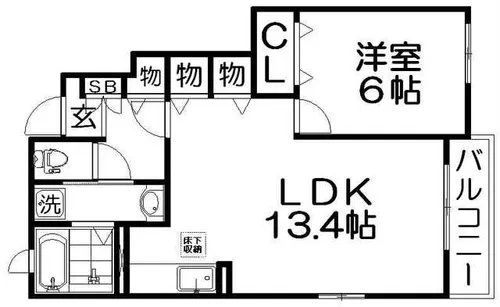 アルファハイムII【1階】の間取り