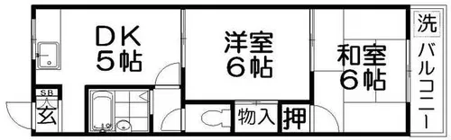 山口マンション【2階】の間取り