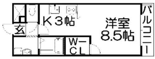 アンプルールフラーリッシュ【1階】の間取り