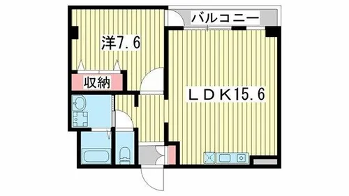 アバントコート明石【602号室】の間取り